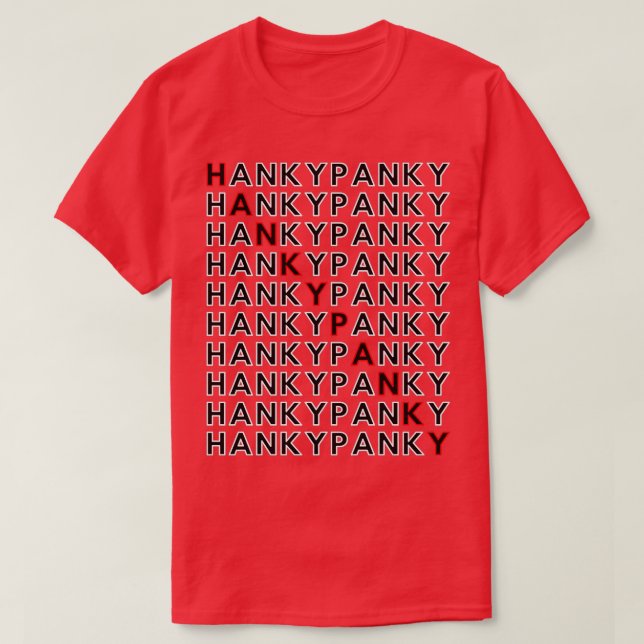 T-shirt Hanky Panky édition rouge (Design devant)
