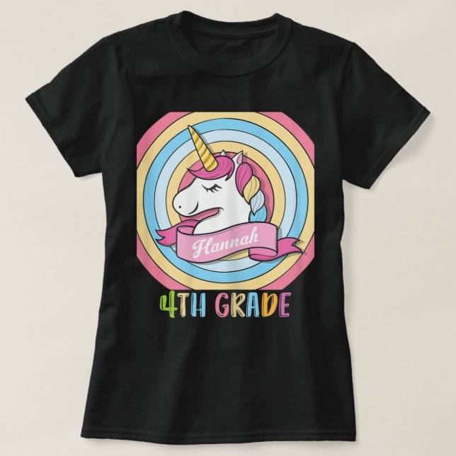 T-shirt Hannah Cute Nom Quatrième Classe Tribe Girl Squad  (Design devant)