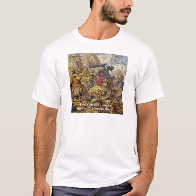 T-shirt Hannibal Barca & Army & Quota Venin & Cards (Devant)