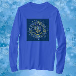 T-shirt Hannukah Menorah<br><div class="desc">Célébrez huit jours et huit nuits du Festival des lumières avec des cartes Hanoukka et des cadeaux. La fête des lumières est ici. Allumez la menorah, jouez avec le dreidel et festoyez sur les latkes et les sufganiyots. Célébrez l'esprit d'Hanoukka avec vos amis, votre famille et vos proches en leur...</div>