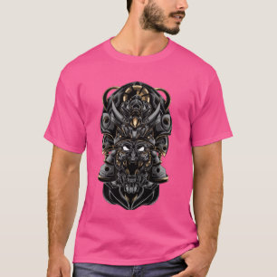 T-shirt Hannya Maske, Oni Samurai Maske, Japon Demon Krieg
