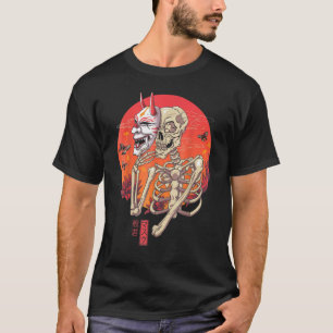 T-shirt Hannya Skeleton Yokai Masque Art japonais