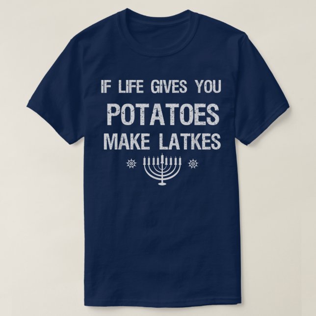 T-shirt Hanoukka 2021 Funny Latkes Fête juive (Design devant)