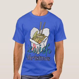 T-shirt Hanoukka alimentaire chinoise de Noël juif