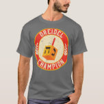 T-shirt Hanoukka Champion Vintage Dreidel Funny Jewish Hol<br><div class="desc">Hanoukka Champion Vintage Dreidel Funny Juif Vacances T-Shirt.</div>