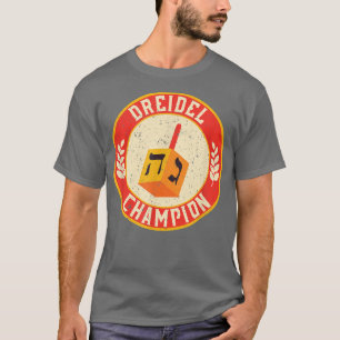 T-shirt Hanoukka Champion Vintage Dreidel Funny Jewish Hol