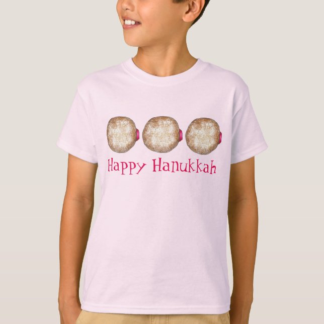 T-shirt Hanoukka Chanukah Fêtes juives Jelly Doughnut (Devant)