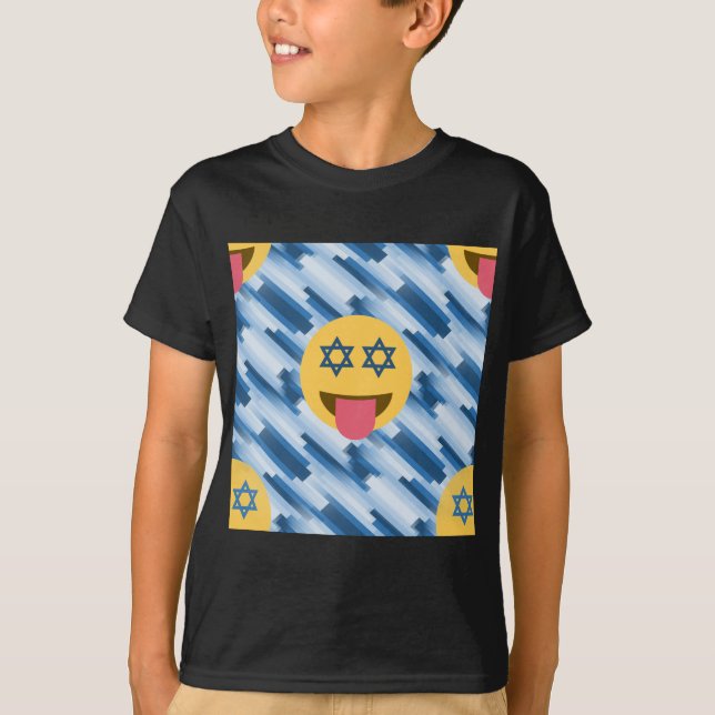 T-shirt hanoukka chanukkah emoji (Devant)