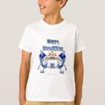 T-shirt Hanoukka Dancing Dreidels et Jelly Doughnut<br><div class="desc">You are viewing The Lee Hiller Designs Collection of Home and Office Decor,  Apparel,  Toxiques and Collectibles. The Designs include Lee Hiller Photographie et Mixed Media Digital Art Collection. You can view her her Nature photographiy at at http://HikeOurPlanet.com/ and follow her hiking blog within Hot Springs National Park.</div>