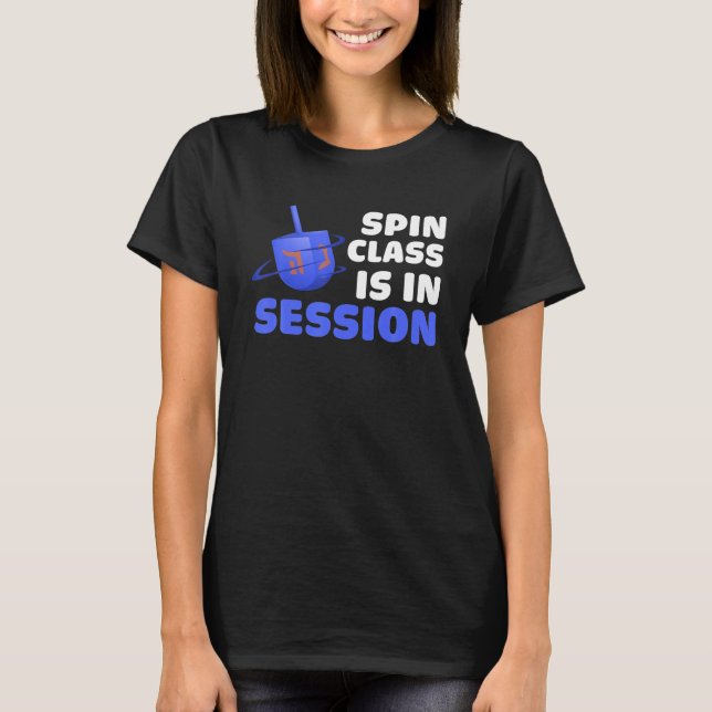 T-shirt Hanoukka Dreidel Spin Class Est En Session (Devant)