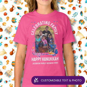 T-shirt HANOUKKA FAMILLE REUNION Personnalisable Enfants P