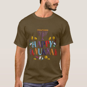 T-shirt Hanoukka heureux