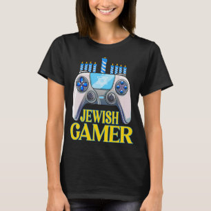 T-shirt Hanoukka Jeu vidéo Joueur juif Noël Noël Noël Noël