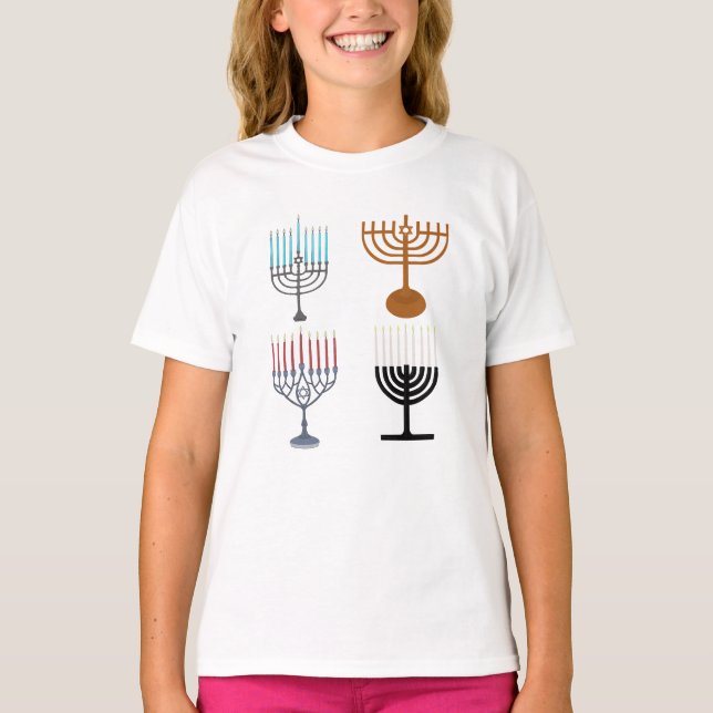 T-shirt Hanoukka judaïsme religion juive (Devant)