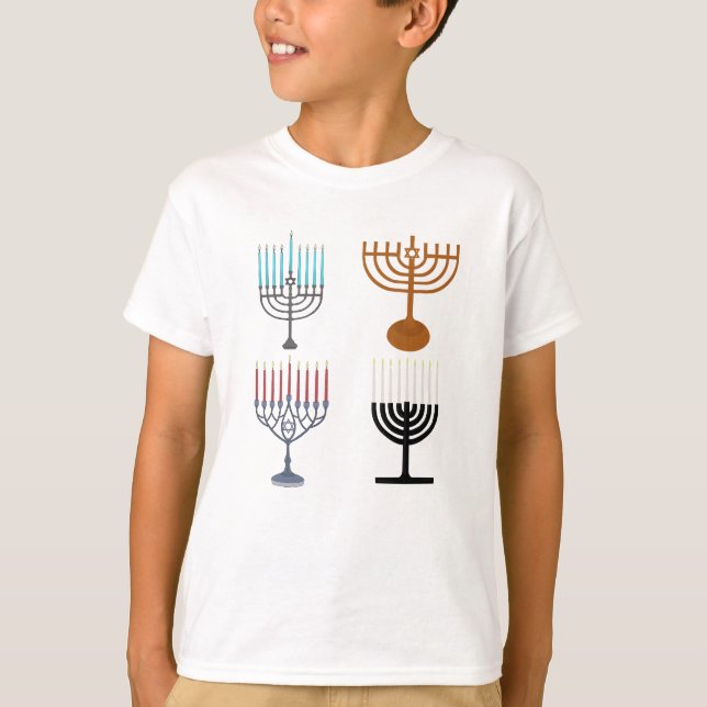 T-shirt Hanoukka judaïsme religion juive (Devant)
