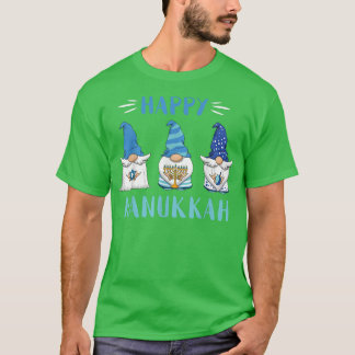T-shirt Hanoukka juive Gnome Menorah 2021 Bonne Hanoukka