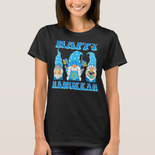 T-shirt Hanoukka juive heureuse Gnome Menorah