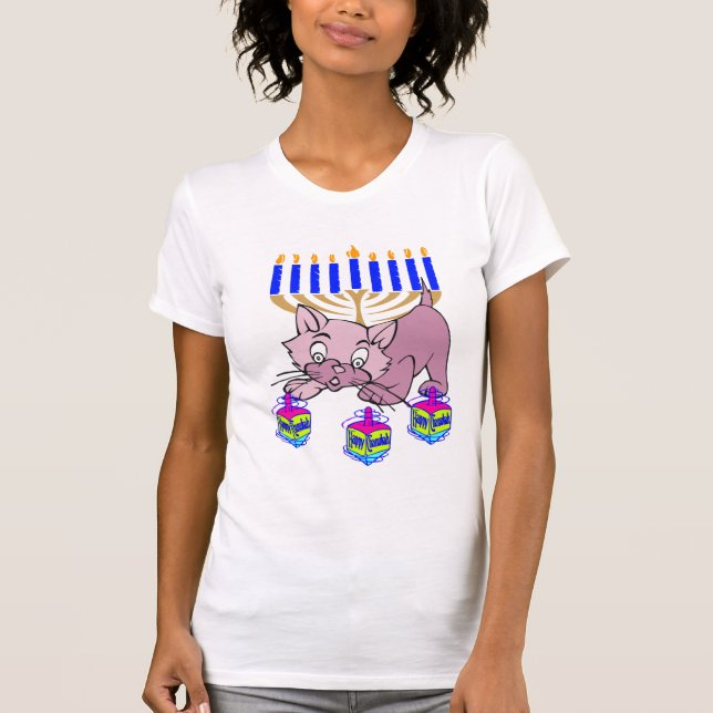 T-shirt Hanoukka Kitty (Devant)