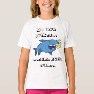 T-shirt Hanoukka Me Love Latkes/Chemise couleur foncée