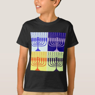 T-shirt Hanoukka Menorah