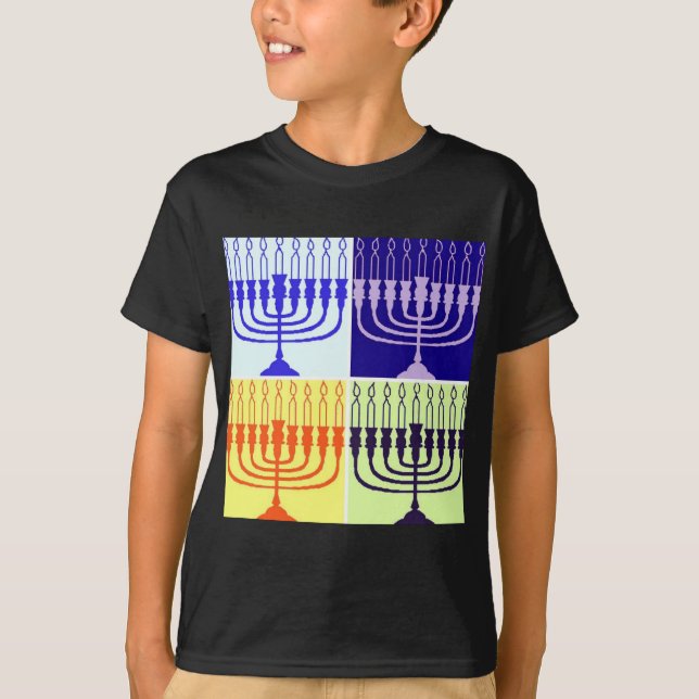 T-shirt Hanoukka Menorah (Devant)