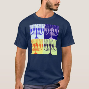 T-shirt Hanoukka Menorah