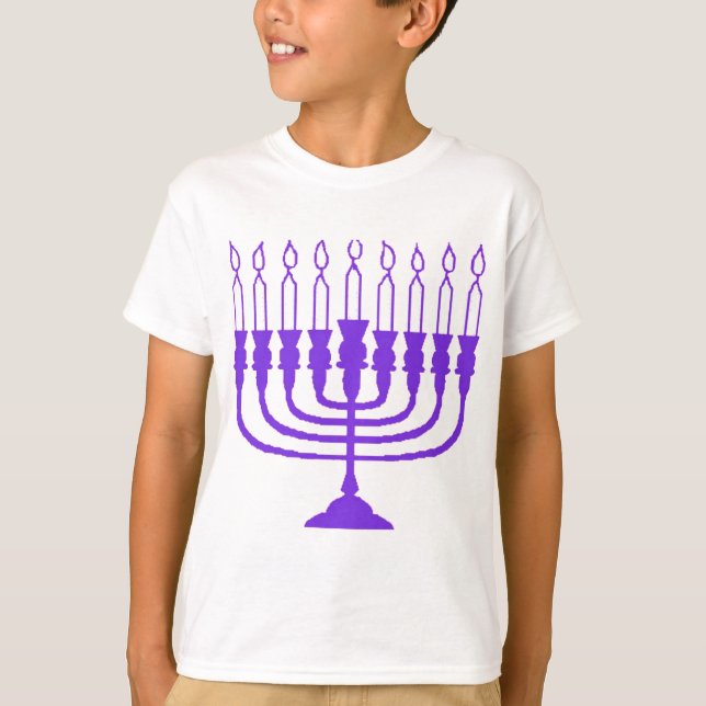 T-shirt Hanoukka Menorah (Devant)