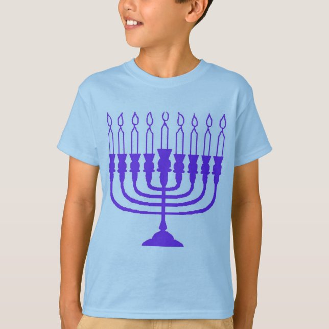 T-shirt Hanoukka Menorah (Devant)