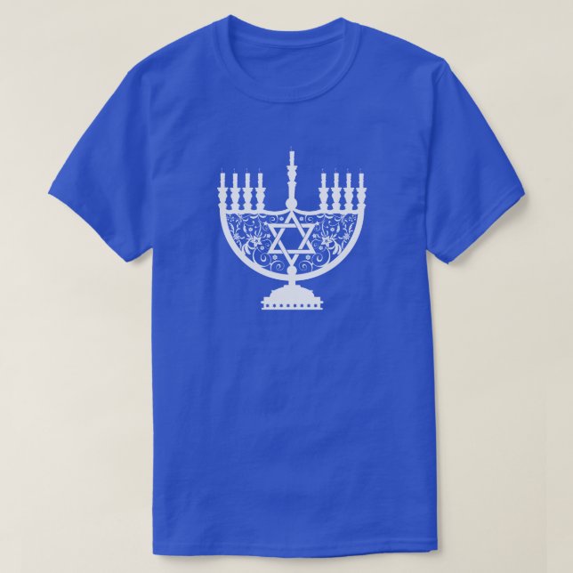 T-shirt Hanoukka Menorah (Design devant)