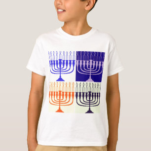T-shirt Hanoukka Menorah
