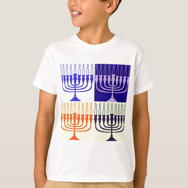 T-shirt Hanoukka Menorah (Devant)