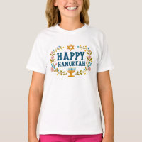 HANOUKKA Menorah couronne florale Juive Holiday