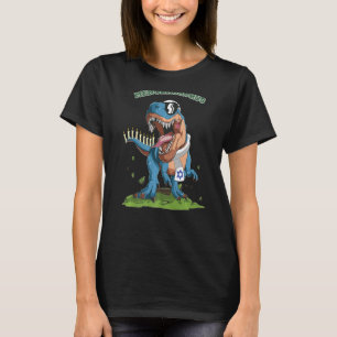 T-shirt Hanoukka Menorasaurus juif Menorah Rex Dinosaur
