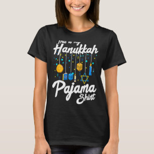 T-shirt Hanoukka Pajama Dreidel Jouets Garçons Filles Juif
