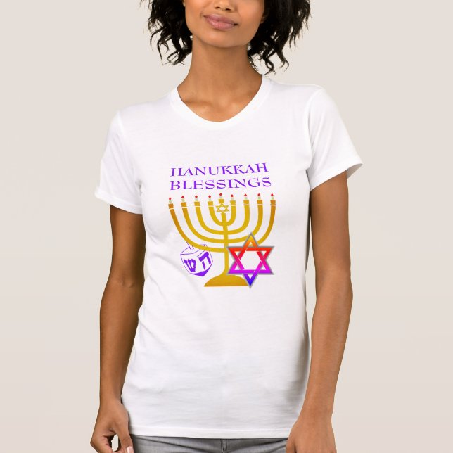 T-shirt HANOUKKA personnalisé moderne (Devant)