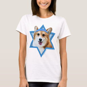 T-shirt Hanoukka Star of David - Corgi - Owen