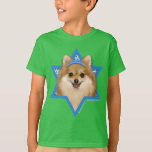 T-shirt Hanoukka Star of David - Pomeranian