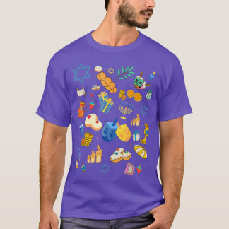 T-shirt Hanoukka Sweater Chanukah Latkes Joyeux Jour de Ch