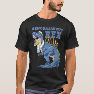 T-shirt Hanoukka T Rex Menorasaurus Rex Dinosaur Menorah