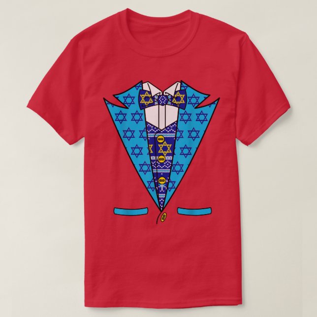 T-shirt Hanoukka Tu Tuedo Ugly Hanoukka (Design devant)