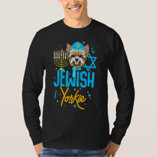 T-shirt Hanoukka Yorkie juive Yorkshire vilain Sweater Chr