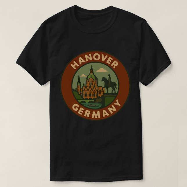 T-shirt Hanover Germany City Art (Design devant)