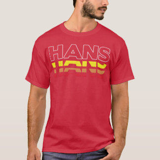 T-shirt Hans First Name Funny Vintage Sunset Hans family
