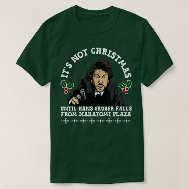 T-shirt Hans Gruber Noël (Design devant)