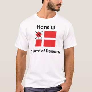 T-shirt Hans Ø - Île de Hans - la version nationaliste