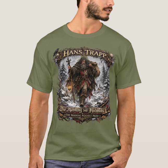 T-shirt Hans Trapp Folklore  – The Warning Against Pride (Devant)