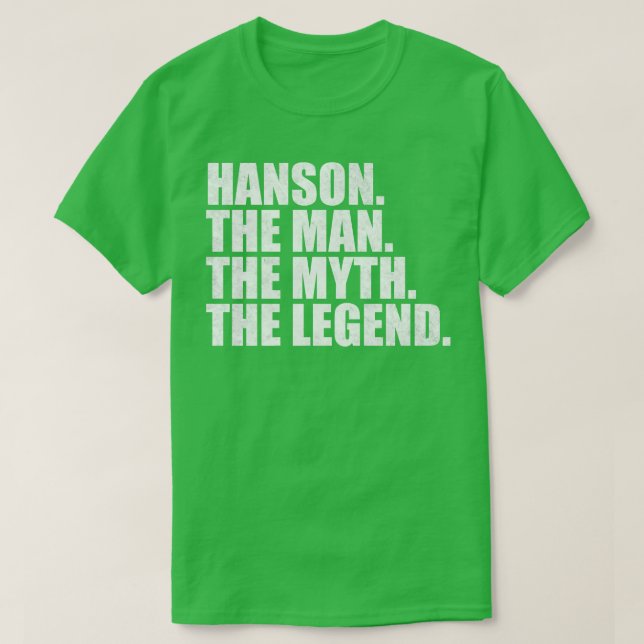 T-shirt HansonHanson Nom de famille Hanson nom de famille  (Design devant)