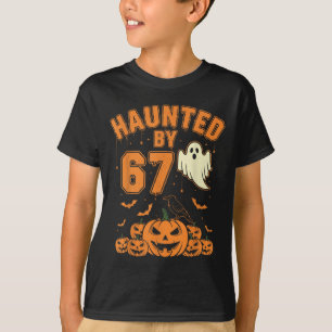 T-shirt Hanté par 67 – Drôle de fantôme et citrouille Hall