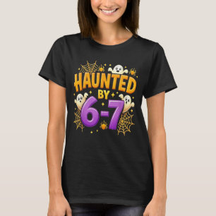 T-shirt Hanté par 67 Drôle Six Sept 67 Mème Fantôme Effray