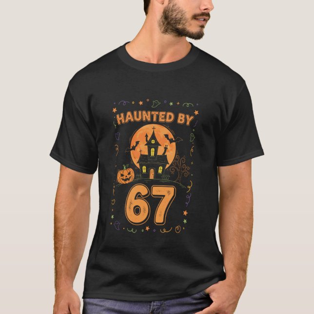 T-shirt Hanté par 67 Halloween drôle (Devant)